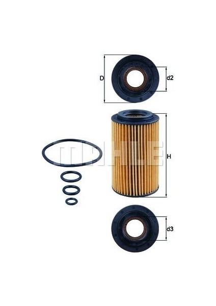 MAH-OX1537D Yag Fıltresı Mercedes M112 M113 M272 M273 W...