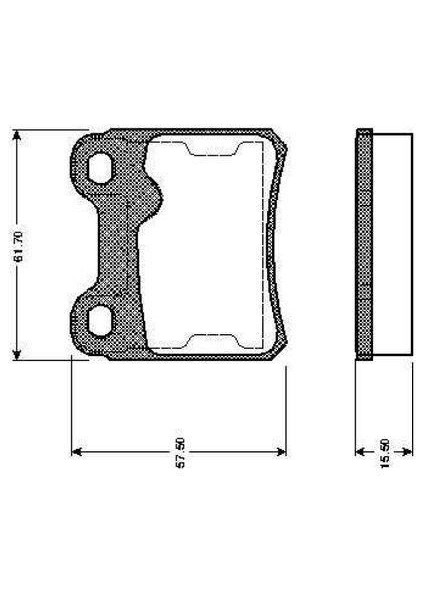 BOS-0986460955 Arka Balata Vectra A 88-95 -Astra F 94-9...