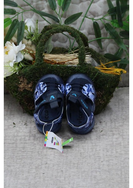 321.E24Y.211 Monrovia Lacivert Rahat Esnek Işıklı Erkek Çocuk Sandalet fırsatları