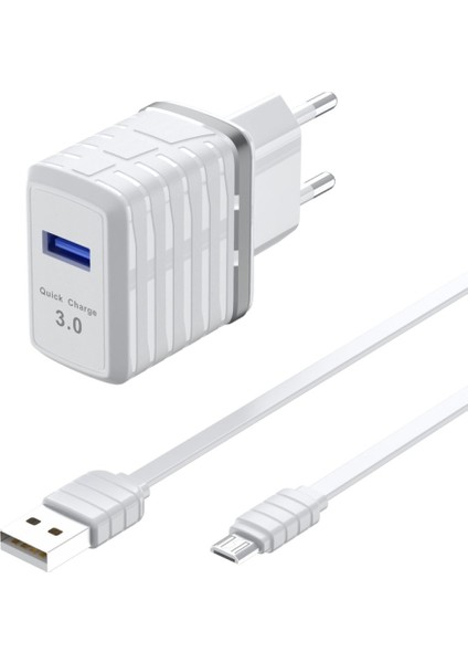 Zipax Samsung Galaxy Tab 3 P5210 Micro USB Şarj Aleti 3.0 Hızlı Quick