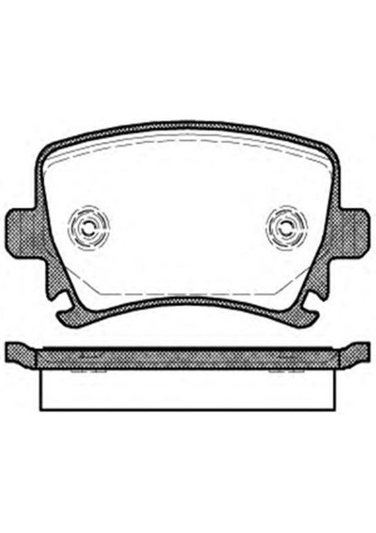 MGA-55197 Arka Fren Balatası-Kablosuz- (Vw Caddy 04-11 ...