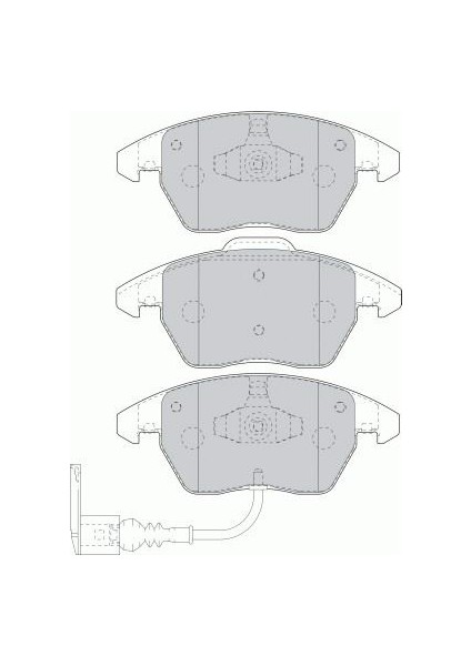 HAT-3031650 Ön Balata Fişli Caddy Iıı 04 Golf Iv V Vı ...