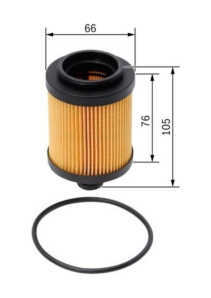 BOS-F026407096 Yağ Filtresi Euro5 Doblo 10 Astra J 09 C...