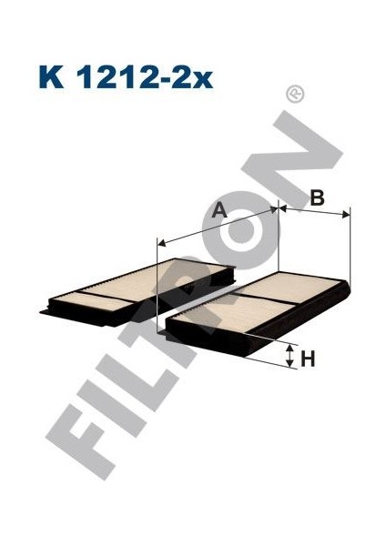 Fıltron FTR-K1212-2X Kabin Filtresi Mazda 3 Bk 2.3 Dısı Turbo...