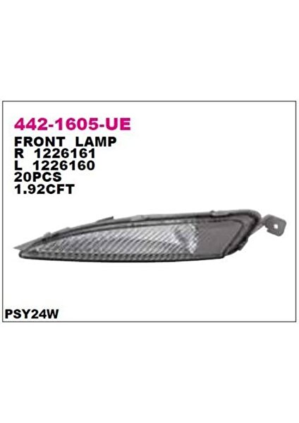 DPO-4421605LUE Tampon Sınyal Lambası Sol Opel Astra 13-