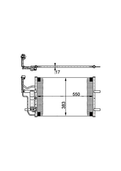 MGA-82201 Klıma Radyatoru-(Mazda-3 03 - 08 "1.4-1.6"/maz...