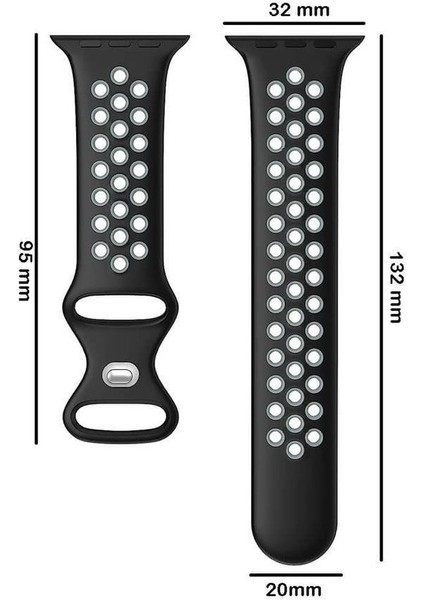 Apple Watch Delikli Nike Spor Kordon Series 9 Ultra 2 Uyumlu M-L 38 40 41MM indirimleri