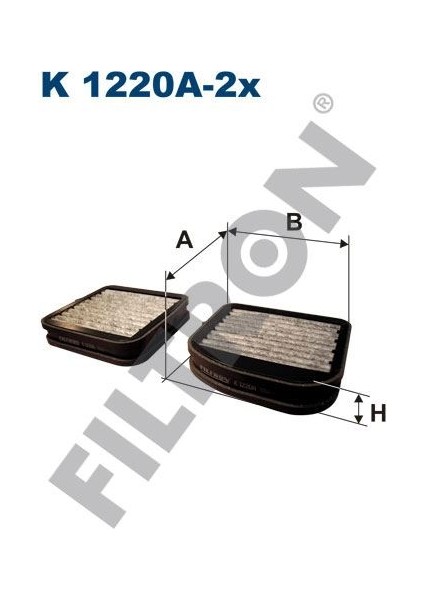 Fıltron FTR-K1220A-2X Kabın Fıltresı Mercedes W210 S210 W220 ...