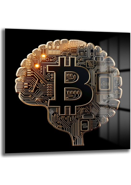Bitcoin Beyin Kare Cam Tablo