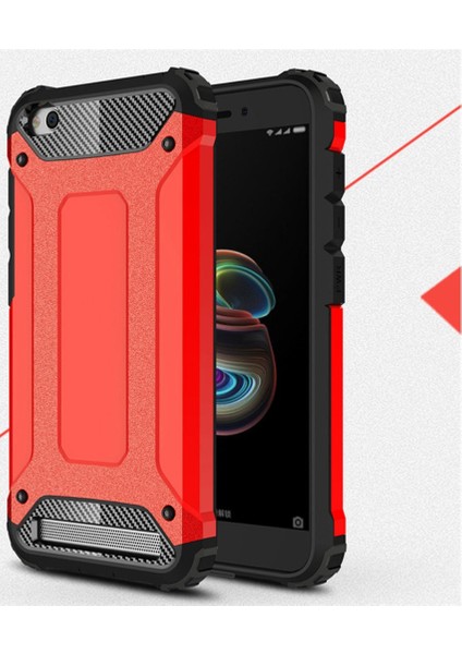 Xiaomi Redmi 5A Silikon Armor Hybrid Zırh Kılıf