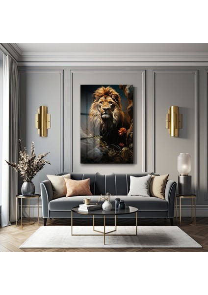 Aslan Dekorati̇f Di̇key Cam Tablo fiyatları