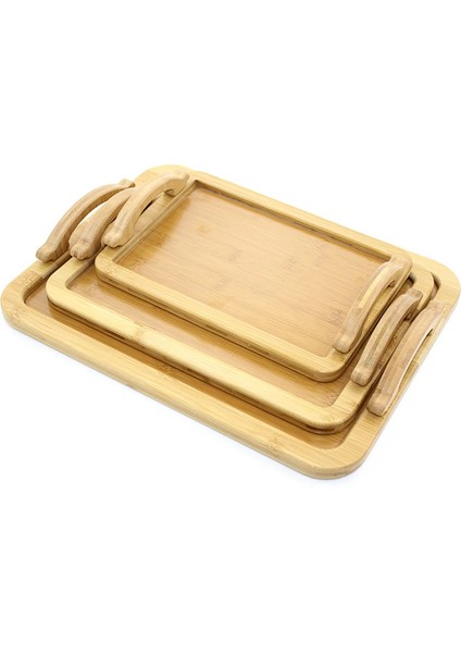 3 Lü Bambu Tepsi ALK2165
