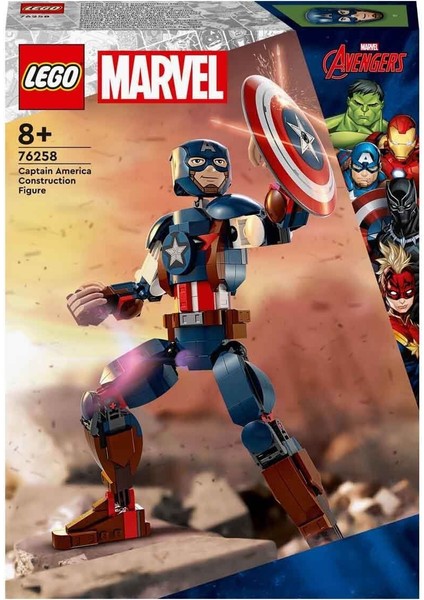 Urg 76258 ® Marvel Kaptan Amerika Yapım Figürü 310 Parça +8 Yaş Lucest Yeni