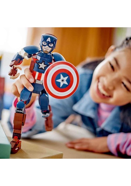 Urg 76258 ® Marvel Kaptan Amerika Yapım Figürü 310 Parça +8 Yaş Lucest Yeni modelleri