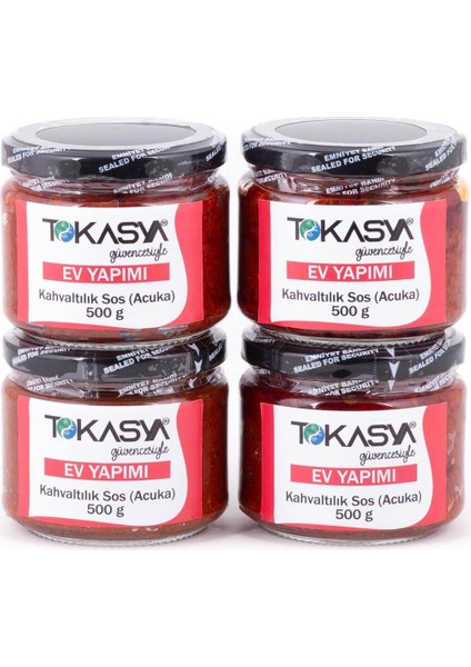 Ev Yapımı Kahvaltılık Sos (Acuka) 500 G (4 Lü Şişe)