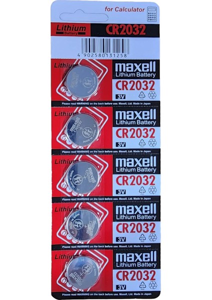 CR2032 3V Alkalin Pil - 5'li