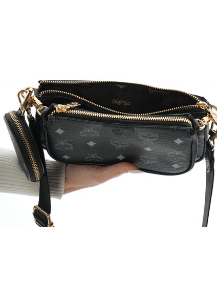 Multi Pochette 3'lü Çapraz Çanta