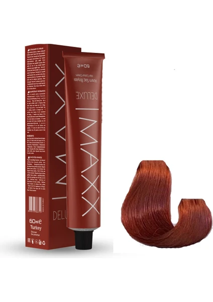 Maxx Deluxe Tüp Boya 8.45 Tarçın Bakır 60 ml x 3 Adet