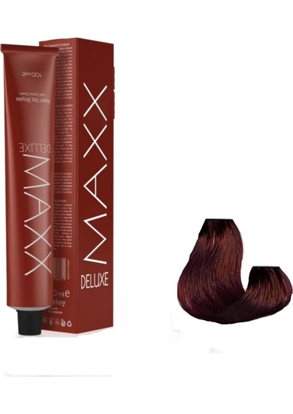 Maxx Deluxe Tüp Boya 4.65 Şarap Kızılı 60 ml x 4 Adet