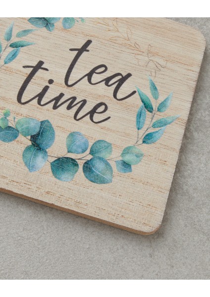 Gum Ahşap 7 Parça Bardak Altlığı Renkli modelleri