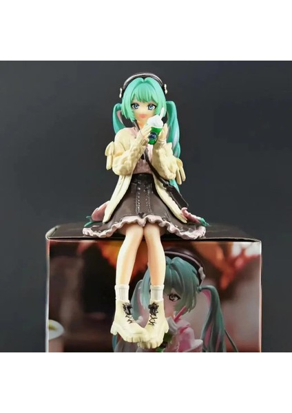 Anime Miku 16cm Elbise Tutan Süt Çay Modeli Oyuncak Hediye Koleksiyonu Action Figur