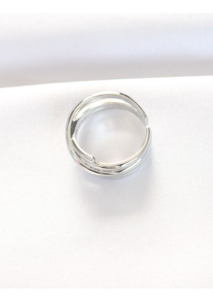 Mulvxxmd XDN02 Kalın Silver Renk Ayarlanabilir Yüzük (Mulvix)