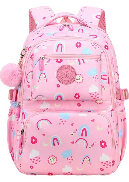 Ilkokul ve Ortaokul Kız Çocukları Için Baskılı Okul Çantaları, Geniş Kapasiteli, Hafif, Su Geçirmez ve Yük Azaltıcı Sırt Çantaları (Yurt Dışından)