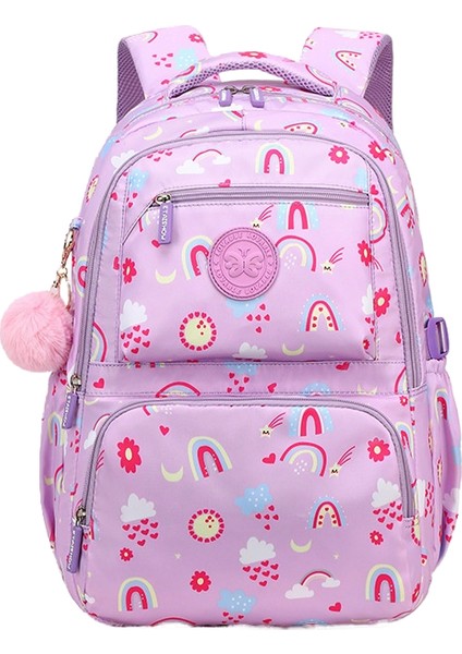 Ilkokul ve Ortaokul Kız Çocukları Için Baskılı Okul Çantaları, Geniş Kapasiteli, Hafif, Su Geçirmez ve Yük Azaltıcı Sırt Çantaları (Yurt Dışından)