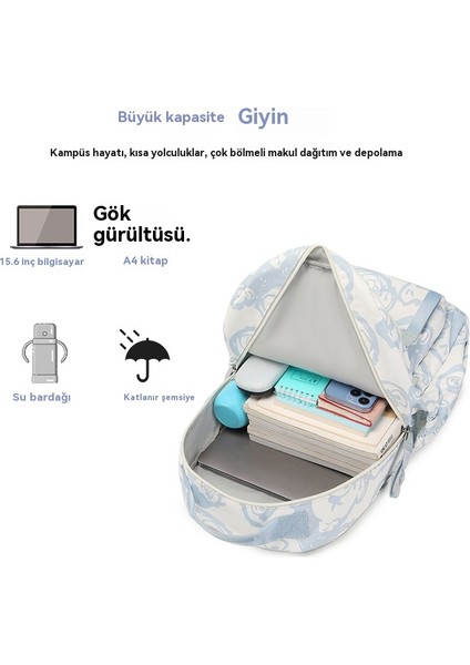 Basit Okul Çantası, Ortaokul Öğrencileri Için Gündelik Büyük Kapasiteli Sırt Çantası (Yurt Dışından) fırsatları