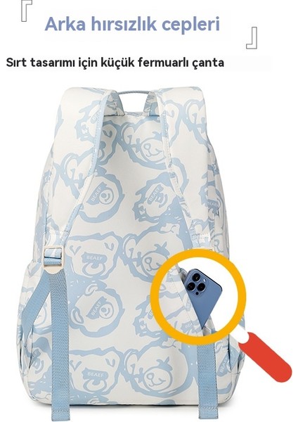 Basit Okul Çantası, Ortaokul Öğrencileri Için Gündelik Büyük Kapasiteli Sırt Çantası (Yurt Dışından) indirimleri