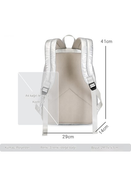 Kız Öğrenci Okul Çantası Kore Versiyonu Lise Ortaokul Öğrencisi Kampüsü Büyük Kapasiteli Sırt Çantası Çok Fonksiyonlu Eğlence Seyahat Bilgisayar Sırt Çantası Kadınlar Için (Yurt Dışından) modelleri