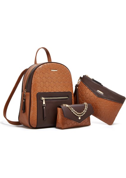 Üç Parçalı Sırt Çantası Seti, Kayınvalide Çantası, Şık Sırt Çantası, Kadınlar Için Çapraz Çanta (Yurt Dışından) fiyatları