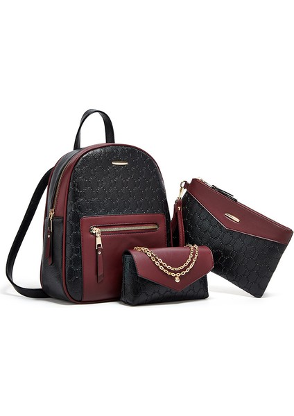 Üç Parçalı Sırt Çantası Seti, Kayınvalide Çantası, Şık Sırt Çantası, Kadınlar Için Çapraz Çanta (Yurt Dışından) modelleri