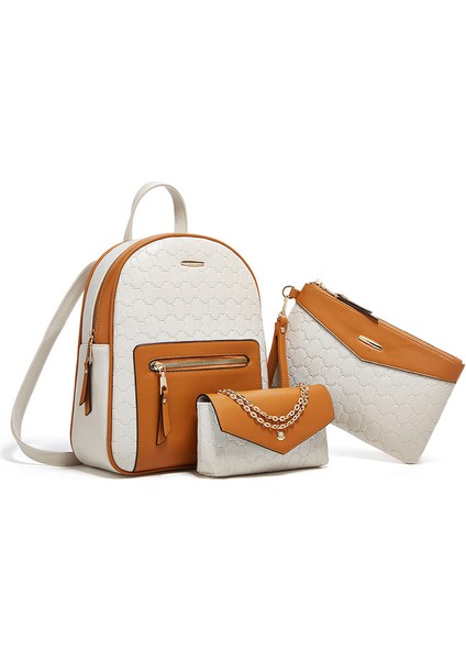 Üç Parçalı Sırt Çantası Seti, Kayınvalide Çantası, Şık Sırt Çantası, Kadınlar Için Çapraz Çanta (Yurt Dışından) fiyatları