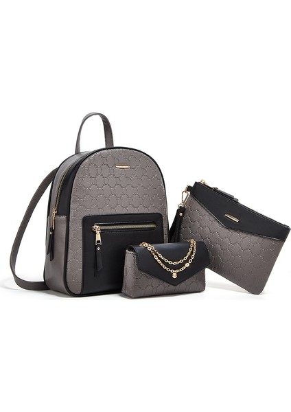 Üç Parçalı Sırt Çantası Seti, Kayınvalide Çantası, Şık Sırt Çantası, Kadınlar Için Çapraz Çanta (Yurt Dışından) fırsatları