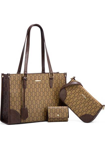 Çanta Moda Trendi Omuz Çantası Presbiyopi Retro Crossbody Çanta Büyük Kapasiteli Anne ve Kızı Çanta (Yurt Dışından)