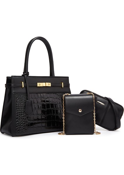 Trendy ve Şık Kadın Çantası Tek Omuz Crossbody Çanta Seti (Yurt Dışından)