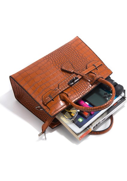 Trendy ve Şık Kadın Çantası Tek Omuz Crossbody Çanta Seti (Yurt Dışından) fırsatları