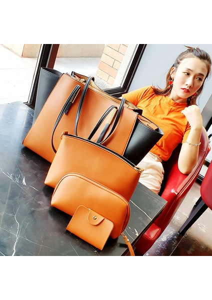 Modaya Uygun Renk Uyumlu Kadın Çantaları, Kadın Çantaları, Omuz Çapraz Askılı Çantalar, Kayınvalide Çantaları, Dört Parçalı Kadın Çantaları (Yurt Dışından) modelleri