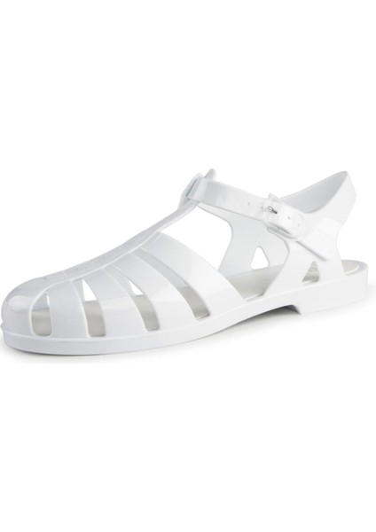 Kadın Tokalı Beyaz Sandalet S10258-001 Biarritz Brllo