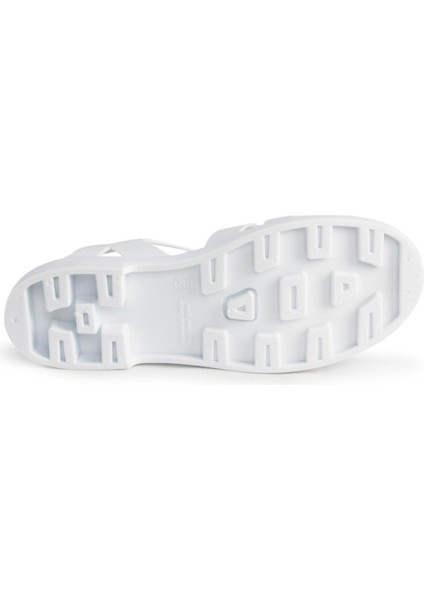 Kadın Tokalı Beyaz Sandalet S10258-001 Biarritz Brllo