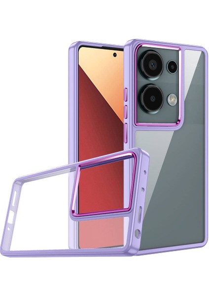 Xiaomi Redmi Note 13 Pro 4g Uyumlu Cpt Kılıf Zore Flora Kapak-Lila