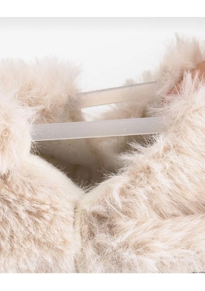 Furry Furry Kırık Beyaz Barefoot Patik modelleri