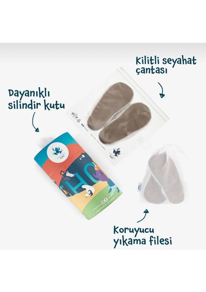 Furry Furry Kırık Beyaz Barefoot Patik indirimleri