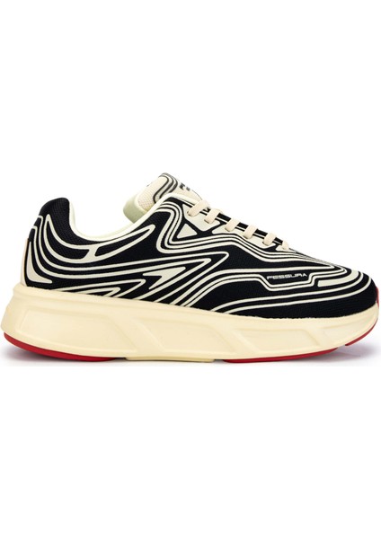 Erkek Tekstil Siyah/kemik Sneakers & Spor Ayakkabı 1001 REX001 Erk Ayk Y24 Black/bone