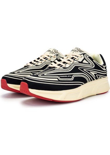 Erkek Tekstil Siyah/kemik Sneakers & Spor Ayakkabı 1001 REX001 Erk Ayk Y24 Black/bone fırsatları