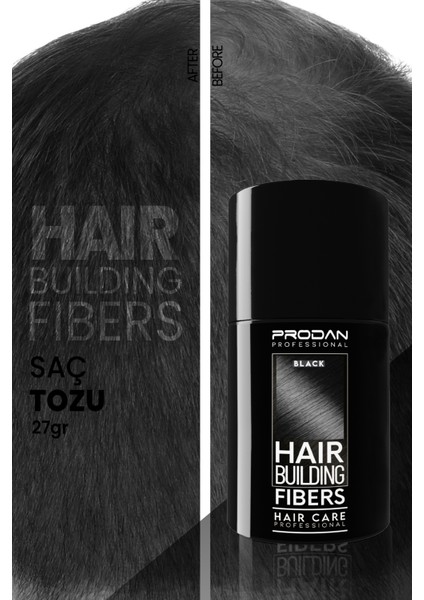 Saç Tozu | Dolgunlaştırıcı | Siyah Renk | Saç Fıberı-27gr fiyatları