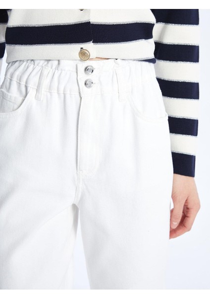 Lcw Jeans Beli Lastikli Slouchy Fit Kadın Jean Pantolon modelleri