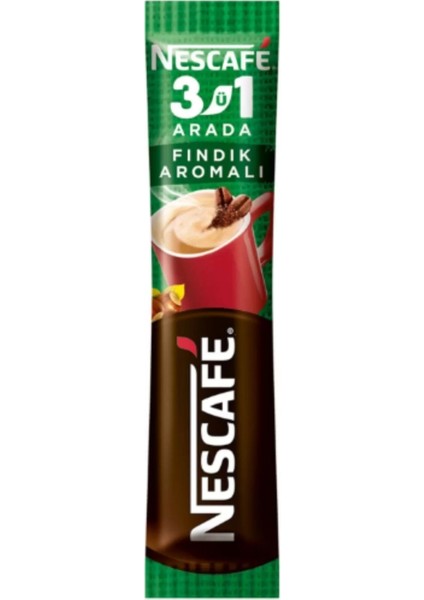 3ü 1 Arada Fındık Aromalı Çözünür Kahve 17g x 48LI