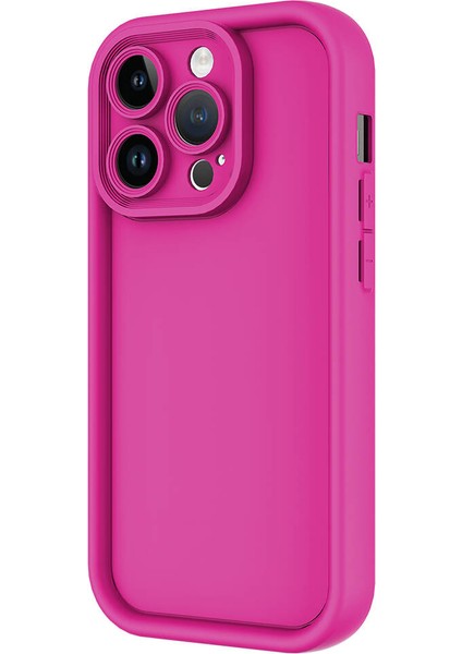 iPhone 14 Pro Max Uyumlu Hlp Kılıf Kamera Korumalı Zore Ananas Kapak-Koyu Yeşil